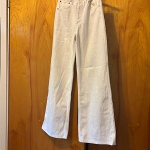 Agolde Women's Cream Flare Jeans